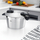 Tenxhere me presion Fissler Vitaquick Premium, 4.8 qt, çelik inox, ngjyrë argjendi
