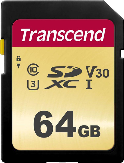Kartë memories Transcend SDXC, 500S, 64 GB