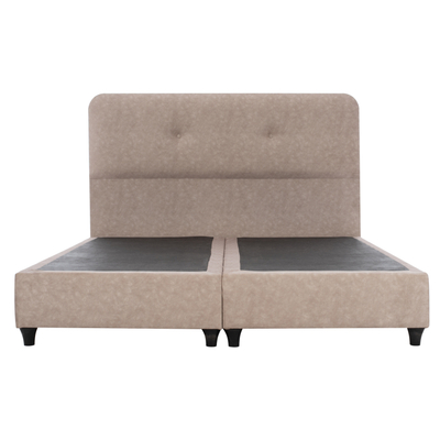 Krevet dopio HM Dolores, stof Nubuck, 150x200 cm, bezhë