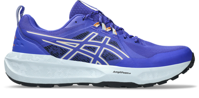 Këpucë trail për burra Asics Gel Sonoma 8, amortizim AMPLIFOAM+, taban që s’rrëshqet, blu me portokalli