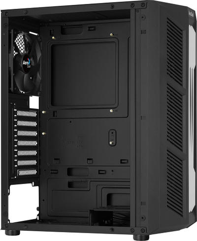 Kasa kompjuteri Aerocool Prime RGB ACCM-PV29013.11, xham i temperuar, me ndriçim RGB, e zezë