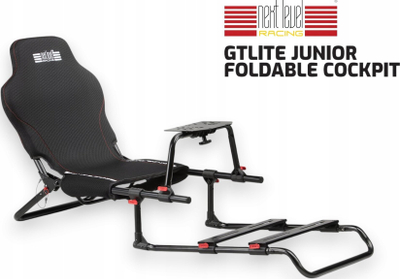 Kokpit lojrash Next Level Racing GTLite Junior, i palosshëm, për kalamaj, gri