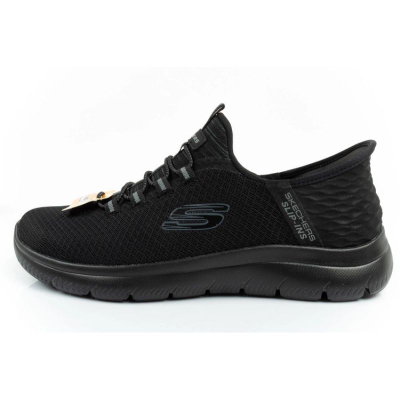 Atlete Skechers Summits High Range M 232457 BBK, Air Cooled Memory Foam, slip ins, të zeza