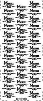 Ngjitës dekorativ Galeria Hobby Openwork Sticker 434, 10x23cm, i artë