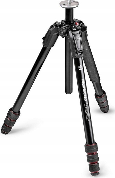 Tripod Manfrotto VR Alumini, alumin, lartësi që rregullohet, i zi