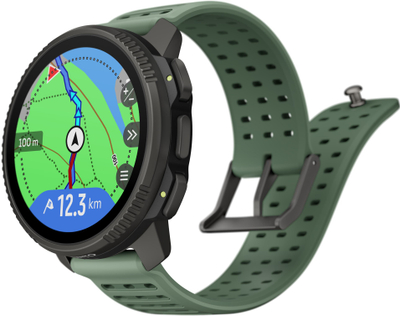 Ora sportive Suunto Vertical 2 Titanium Sage, 1.5" AMOLED, GPS me dy breza, jeshile