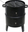 Tymosës grill me qymyr Lund, 37cm, termometër, i zi