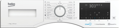 Lavatriçe Beko WTV-9636 XS0, 9kg, 1200rpm, e bardhë