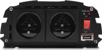 Konvertor Volt Polska IPS-1000, 12V në 230V, 700W, i zi