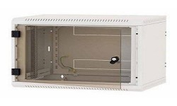 Raft muri rrjeti Triton RBA-09-AD5-CAX-A6, 9U, derë xhami, gri