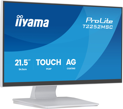 Monitor me prekje iiyama T2252MSC-W2AG, 21.4\", FHD, 100 Hz, i bardhë