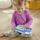 Lodër interaktive Fisher-Price Linkimals balena, 20 butona, 120 tinguj, blu