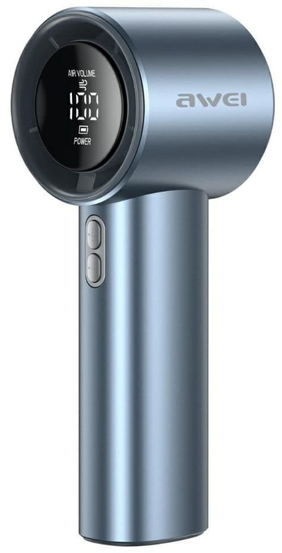 Ventilator dore Awei F38 Mini, portativ, blu