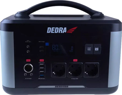 Stacion energjie portabël Dedra DEZS1500, 1500W, bateri LiFePO4, i zi