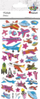 Ngjitëse dekorative Titanum Convex Stickers Airplanes Mix, set me avionë, shumëngjyrëshe