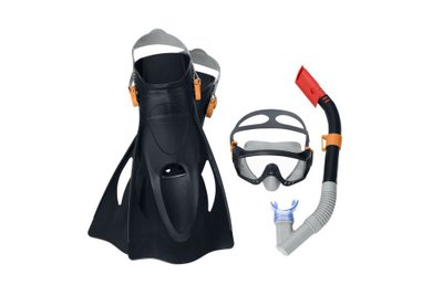 Set zhytesi Bestway 25020, maskë, tub edhe pendla, masë 41-46, blu