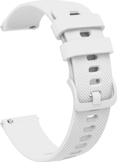 Rrip silikoni për orë Huawei GT2 GT3 42mm, silikon, i bardhë