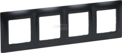 Kornizë katërfishe Legrand Niloe Selection 762024, 86x298mm, antracit