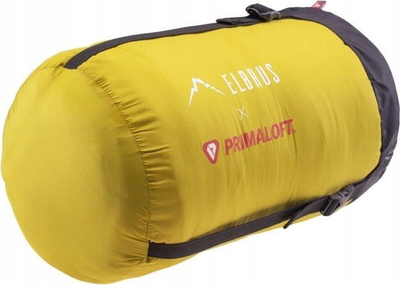 Thes fjetjeje Elbrus Karakol Primaloft, model mumie, komfort +6°C, i verdhë