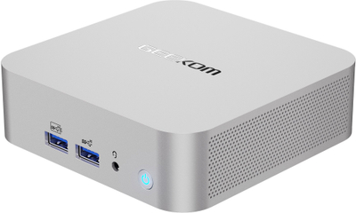 Mini PC GEEKOM A8, Ryzen 9 8945HS, 32GB RAM, 1TB SSD, Windows 11 Pro, ngjyrë argjendi