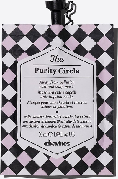 Maskë flokësh Davines The Purity Circle, për detoks të rrënjës së flokëve, 50ml