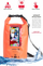 Çantë ujirezistente Swissten Dry Bag 10L, xhep transparent për telefon, IP67, e zezë