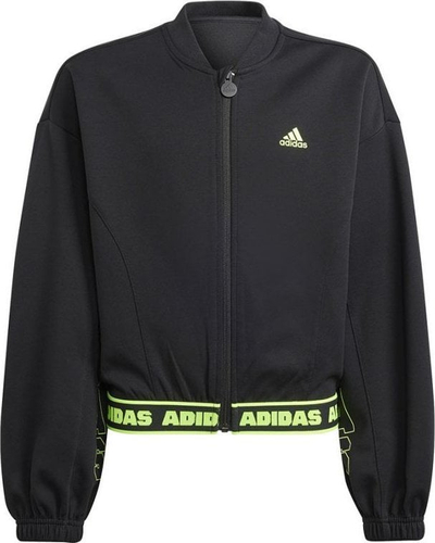 Xhaketë për kalamaj Adidas D Crop Bomber Jr IA1531, pa kapuç, e zezë