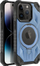 Mbulesë telefoni Omni për iPhone 15, silikon, me unazë mbajtëse, blu