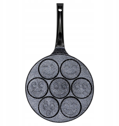 Tigan për vezë Vilde Basic Line, granit, 7 zgavra, 26 cm, gri