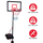 Set basketbolli Dunlop Adjustable 3in1, lartësi 1.65 - 2.05 m, i zi me të kuqe