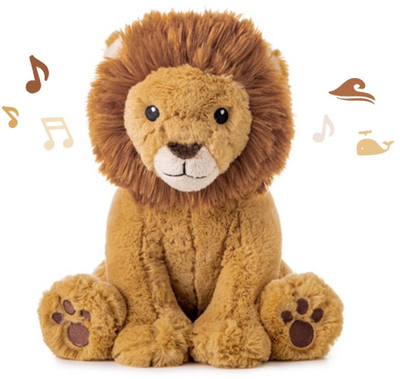 Lodër plushe Cloud b Louis Lion, makinë zhurme të bardhë, tinguj qetësues, e verdhë