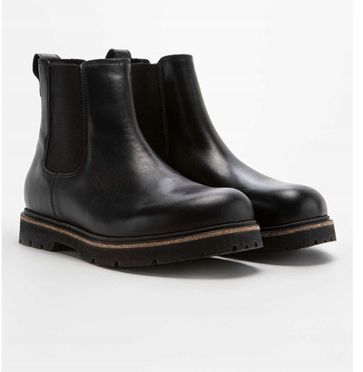 Çizme Chelsea Birkenstock Highwood Slip On M LENA, lëkurë natyrale, për burra, të zeza