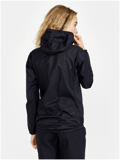 Xhaketë windbreaker Craft ADV Offroad, kundra erës, me kapuç, e zezë