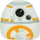 Lodër pelushi Squishmallows Star Wars BB 8, 5", portokalli e bardhë