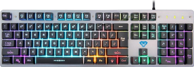 Tastierë lojnash Cobra Pro Revenant, membranë, drita RGB, gri