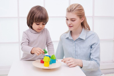 Puzzle druri Classic World Sensory Balance, Montessori, 11 pjesë, ngjyra shumëngjyrëshe