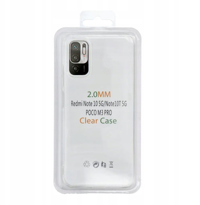 Këllëf telefoni Clear Case për Xiaomi Redmi Note 14 5G, TPU 2 mm, transparent