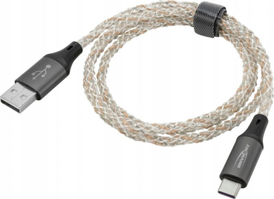 Kabllo Ansmann USB A në USB C, USB 2.0, 480Mbps, 1m, e bardhë
