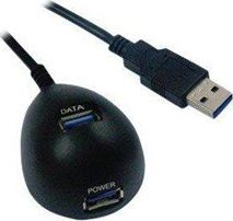 Hub USB 3.0 VALUE 11.99.8999, 2 porta USB A, kabllo 1.5m, i zi