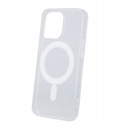 Силиконска маска Anti Shock со MagSafe за iPhone 17 Pro Max, транспарентна