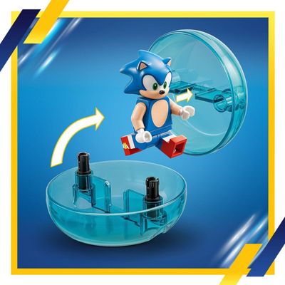 Lodër ndërtimi LEGO Sonic the Hedgehog 76990, Sonic Speed Sphere Challenge, 292 copa, shumëngjyrëshe