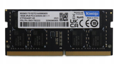 RAM меморија Lenovo 5M31T62222, 16GB DDR4, 3200MHz, SO-DIMM