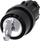 Çelës rrotullues Siemens SIRIUS ACT 3SU1000-4CL11-0AA0, 22mm, 3 pozicione, plastik