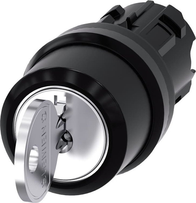 Çelës rrotullues Siemens SIRIUS ACT 3SU1000-4CL11-0AA0, 22mm, 3 pozicione, plastik