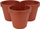 Vazo lulesh Home&amp;Styling, 3 ndarje, plastikë Ø 44 cm, terrakote