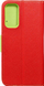 Mbulesë telefoni Fancy Book për Samsung Galaxy M13 4G, me portofol, funksion këmbëze, e kuqe