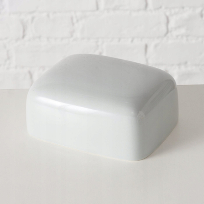 Enë gjalpi Boltze Home Bergen, porcelan, gri