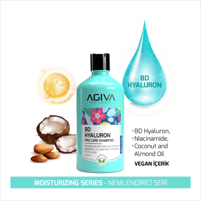 Shampon Agiva 8D Hyaluron, 500ml