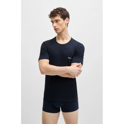 Блуза за мажи Boss Classic, 3 парчиња, памук, повеќебојна