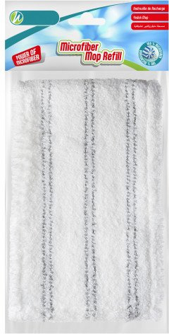 Pëlhurë për fshesë dyshemeje Thema Lux 0112-R, 480mm, e bardhë e zezë
